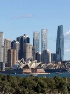 Sydney Opera House and Sydney skyline in Australia